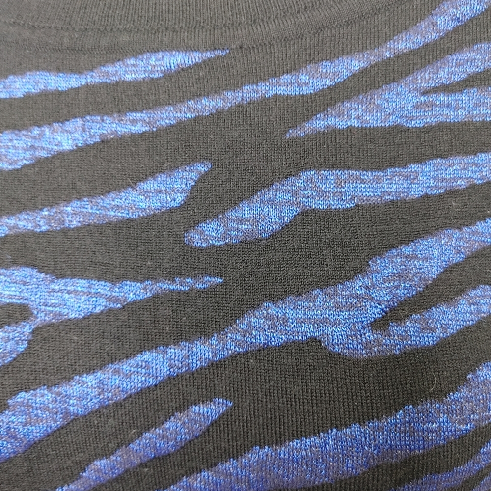 Diane Von Furstenberg wool zebra sweater size XS - Picture 5 of 13